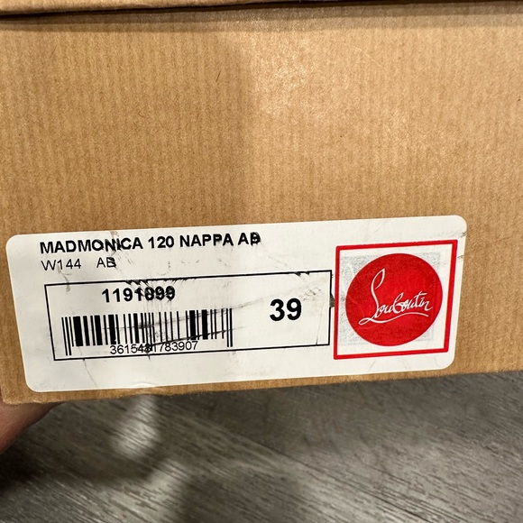 Christian Louboutin Pearl Embellished Wedge Sandals - Picture 9 of 16